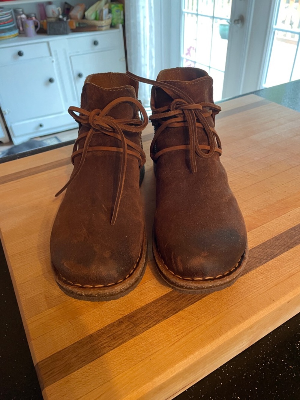 Born Suede Leather Calyn Women’s Ankle Booties